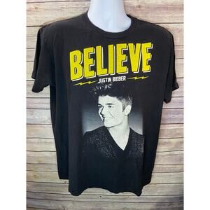 Justin Bieber Believe Tour T-Shirt Size Large
